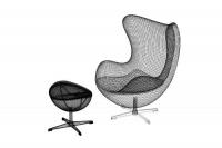 chair_0004　エッグチェア　オットマン付