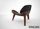 chair_0014　CH07 スリーレッグド シェルチェア