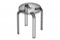 chair_0295_STOOL E60_アルヴァ・アアルト