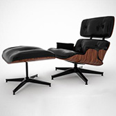chair_0001　イームズ・ラウンジチェア オットマン付